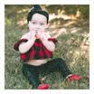 USA Kids Baby Girls Plaid Off Shoulder Crop Top Blouse T-shirt Headband Outfits