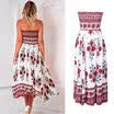 Women Summer Boho Floral Beach Dress Evening Cocktail Long Maxi Dress