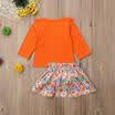 2pcs Newborn Baby Girl T-Shirt Tops Bow Dress Skirt Set Outfit Party Clothes AU
