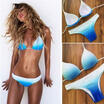 New Swimsuit Bikini Womens Beachwear Triangle Push-Up Bra Swimwear Set