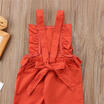 Toddler Kids Baby Girls Strap Jumpsuit Romper Bodysuit Outfits Set Clothes 1-6T