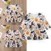 Toddler Kids Baby Girl Halloween Pumpkin Princess Party Dress Outfits Clothes