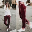 Fashion Women Ladies Trousers Pants Summer Casual Holiday Beach Pants Plus