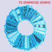 5072 Sheets Mixed Designs Watermark Decals Water Transfer Nail Art Sticker DIY