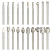 20PCS 3mm Shank HSS CNC Rotary Burrs Set Tools File Milling Cutter Engraving Bits for Drilling Woodwork Electric Grinding Accessor 20PCS 3mm Shank HSS CNC Rotary Burrs Set Tools File Milling Cutter Engraving Bits for Drilling Woodwork Electric Grinding Accessor