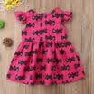 USA Toddler Kids Baby Girls Cartoon Batman Print Sundress Holiday Dress Clothes