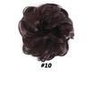 UK Real Natural Curly Messy Bun Hair Piece Scrunchie Hair Extensions as Human