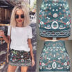 UK Girls Ladies Fashion Waist Skirt Korean Style Denim Short Solid Mini Skirts