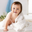 Weier Bo Lu WELLBER baby bath towel cotton baby newborn gauze cover blanket towel is pure cotton super soft 115 115cm