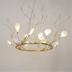 Baycheer HL487629 Designers Post Modern Lights Heracleum II White Light LED Chandelier with Birds Decoration