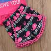 Fashion Baby Girl Kids Animal Top T-shirt Shorts Outfits Set Clothes Summer 1-6T