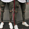 Mens Distressed Ripped Broken Hole Slim Fit Jeans Denim Joggers Pants Size28-40
