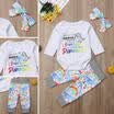 US Stock Newborn Baby Girls Tops Romper Dinosaur Pants Outfits Set Clothes 3-18M