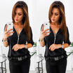 Women Blouse Cotton Long Sleeve Shirt V Neck Loose Casual Lady Tops Shirt Zipper
