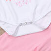 UK Newborn Infant Baby Girls Romper TopsHeadbandLeggings Pants 3Pcs Outfit Set