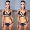 UK Women Bandage Push-up Padded Bra Bandage Bikini Set Swimsuit Swimwear Bathing