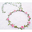 UK Bridal Headpiece Flower Crown Festival Elastic Headband Boho Rosette Garland