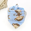 Kids Baby Feeding Head Scarf Towel Bib Boy Girl Bandana Saliva Triangle Dribble