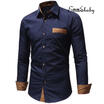 Men Luxury Stylish Casual Dress Fit Shirt Casual Long Sleeve Formal Shirt US