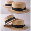 Fashion Women Daughter Summer Boho Straw Sun Hat Bow Flat Wide Brim Beach Cap