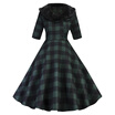 Vintage Plaid Fit&Flare Dress