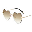 New Arrival Love Heart Sunglasses for Women Fashion Rimless Sun Glasses for travel Cute Sexy Candy Colors Ladies Eyewear UV400