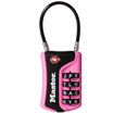 Master masterLock password lock TSA customs lock luggage password padlock 4697DWD pink