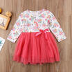 UK Newborn Baby Girls Unicorn Lace Tutu Tulle Bowknot Princess Dress Tops Outfit