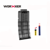 Worker Mod 12-darts Magazine Quick Reload Clip for Nerf N-strike Elite Toy Black