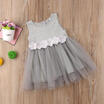 Birthday Girls Dress Sleeveless Princess Party Pageant Tutu Dresses Kids Clothes