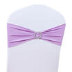 Spandex Stretch Wedding Party Chair Cover Band Sashes With Buckle Bow Slider Dt