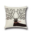 New Cotton Linen Christmas Deer Pillow Case Cushion Cover Sofa Home Car Decor