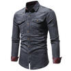 Men Casual Stylish Slim Fit Long Sleeve Casual Business Formal Dress Shirts Tops
