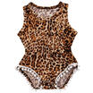 Leopard Print Newborn Baby Girl Bodysuit Romper Jumpsuit Outfit Clothes US Stock