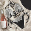Sexy Womens Lace Bikini Set Bandage Push-Up Padded Swimwear Swimsuit Bathing