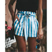 Women Girl Sports Shorts Fitness Short Pants Workout Beach Casual Stripe shorts