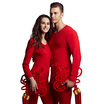 Playboy Mens Qiuyi Qiuku Warm Set Mens Foundation Thin Cotton Underwear Cotton Sweater This Years Day Red L