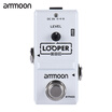 ammoon AP-09 Nano Series Loop Electric Guitar Effect Pedal Looper True Bypass Unlimited Overdubs 10 Minutes Recording with USB Cab