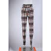 UK Womens High Waist Paperbag Cigaratte Christmas Plaid Trousers Ladies Pants