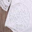 Newborn Baby Girl Lace Floral Romper Jumpsuit Bodysuit Outfits Sunsuit Clothes