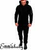 Mens Tracksuit Jogger Fitness Workout Hoodies Bottoms Pants Trousers Sport Suit