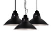 Baycheer HL478956 Railroad Shade 1 Light Hanging Coffee Shop Fixture in Satin BlackMedium