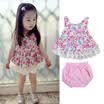 Infant Newborn Baby Girl Kids T-shirt Floral Tops Dress Shorts Pants Clothes HOT
