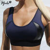 Women Yoga Fitness Stretch Workout Tank Top Seamless Racerback Padded Sports Bra
