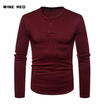 Mens Slim Fit O Neck Long Sleeve Muscle Tee Shirts Casual T-shirt Tops Blouse