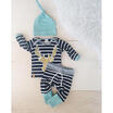 Newborn Baby Boy Girl Long Sleeve Tops Long Pants Hat 3PCS Outfits Set Clothes