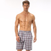 Seven wolves mens beach pants male cotton shorts Aloo trousers British wind casual pants blue gray 06498 XL