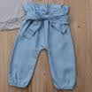 US Newborn Baby Girl Tops Romper Bowknot Denim Pants Autumn Outfit Clothes 0-24M