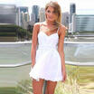 Fashion Women Chiffon Sleeveless Party Evening Cocktail Skater Mini Short Dress