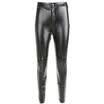 Women High Waist Leggings Stretchy PU Leather Trousers Slim Pencil Pants AU